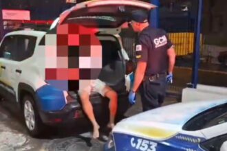 GCM prende homem no Montanhão após agredir companheira com canivete na região abdominal