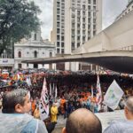 Eletricistas do ABC e da Grande SP protestam contra risco de rompimento do contrato da Enel e temem demissões