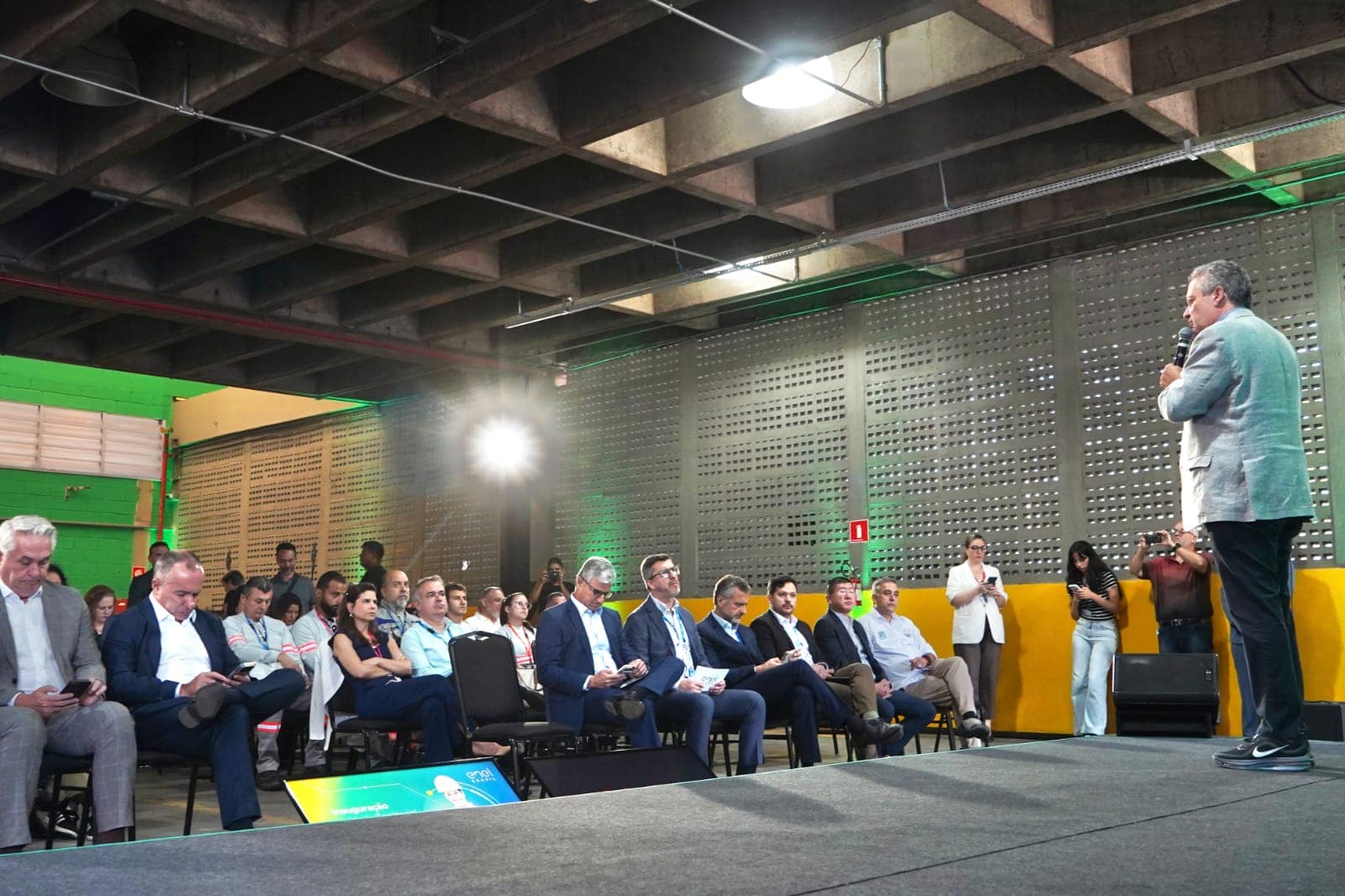 prefeitos Taka Yamauchi, de Diadema, e Guto Volpi, de Ribeirão Pires e presidente do Consórcio cio Intermunicipal do ABC participaram da inauguração. 