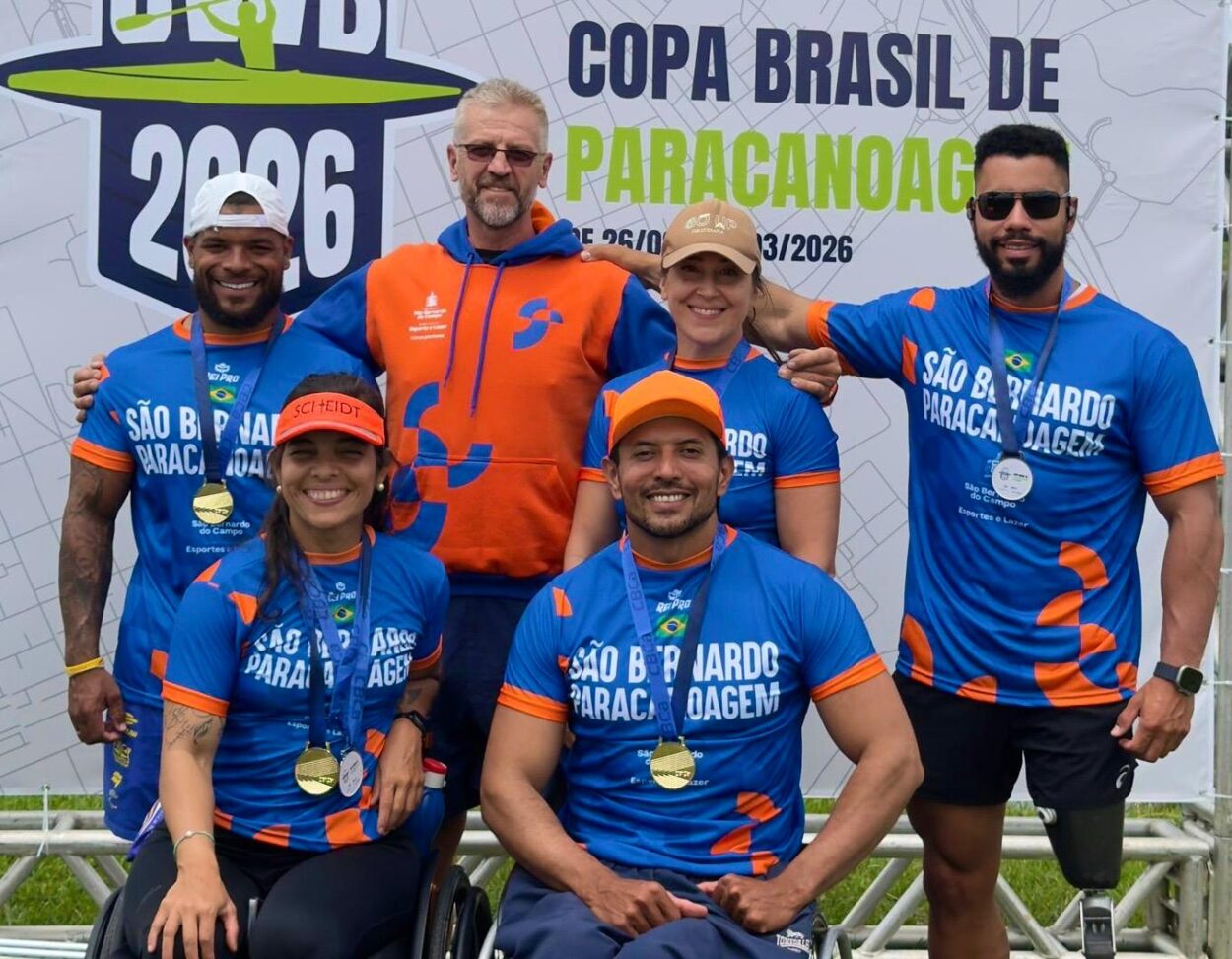 Equipe de paracanoagem de São Bernardo abre temporada 2026 com dez medalhas na Copa Brasil