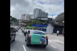 Carreata em São Bernardo integrou atos nacionais bolsonaristas neste domingo