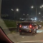 Engavetamento com seis veículos trava o trânsito na Via Anchieta, em São Bernardo