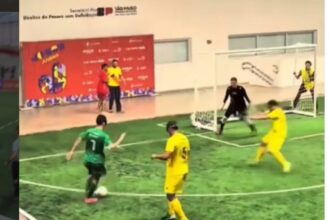 Atleta de São Bernardo Viraliza nas Redes Sociais com Gol no Futebol de Cegos