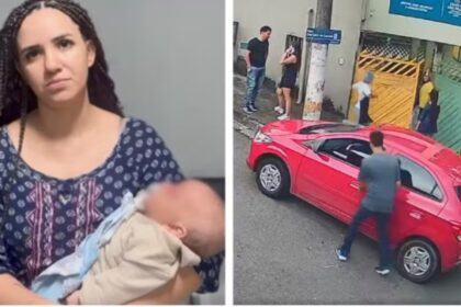 Bebê de dois meses é levado em assalto na Zona Norte de SP. Foto: Reprodução