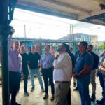 Presidente da CPTM realiza vistoria técnica na Estação de Rio Grande da Serra após reunião com o Prefeito Akira Auriani