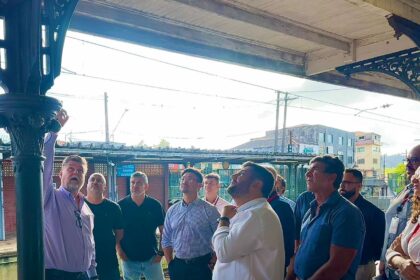 Presidente da CPTM realiza vistoria técnica na Estação de Rio Grande da Serra após reunião com o Prefeito Akira Auriani