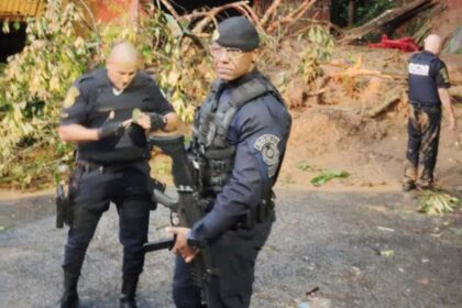 GCM resgata família após deslizamento de terra no Jardim Silvina