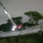 Queda de vigas em obra de viaduto deixa dois feridos em São Bernardo