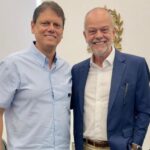 Prefeito Tite Campanella se reúne com governador Tarcísio de Freitas no Palácio dos Bandeirantes
