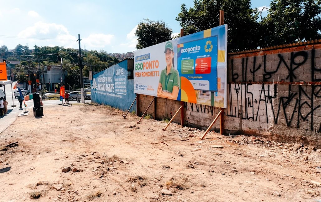 Em reforço para ações sustentáveis, São Bernardo inicia implantação de Ecoponto na Av. Pery Ronchetti