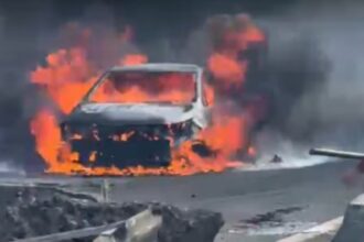 Explosão de caminhão-tanque deixa mortos e interdita a Via Dutra
