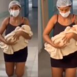 "1% de chance": Mãe sai de joelhos de maternidade após cura do filho