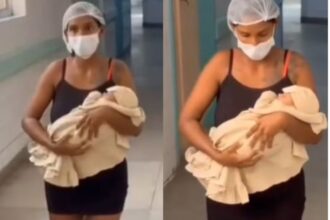 "1% de chance": Mãe sai de joelhos de maternidade após cura do filho
