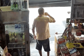 Novo vídeo confirma que motorista bebeu momentos antes de atropelar crianças em Diadema. Foto: Reprodução