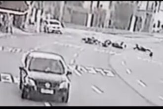 Em S.Bernardo, moto na contramão bate de frente com outra na rotatória na Área Verde, no Assunção