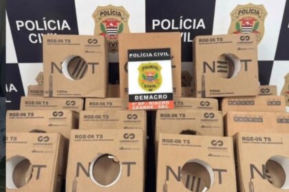 Polícia civil prende homem por receptação de cabos da Claro net no Jardim Thelma