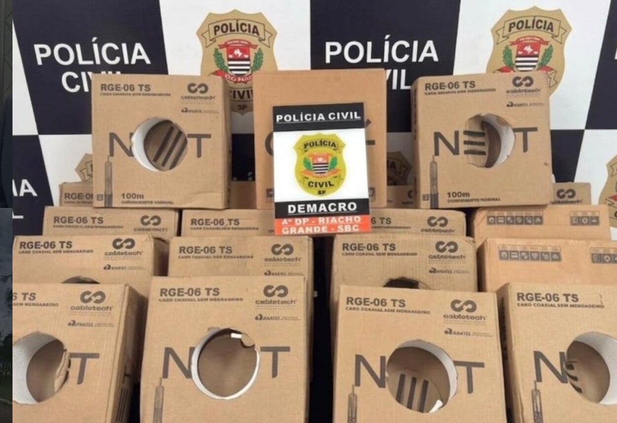 Polícia civil prende homem por receptação de cabos da Claro net no Jardim Thelma