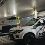 Policiais da Força Tática realizaram procedimento de emergência no local e socorreram a vítima, que teve o pulmão atingido