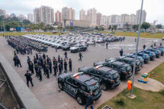 Com helicóptero Águia da PM, Operação Grande Envergadura reforça segurança no ABC