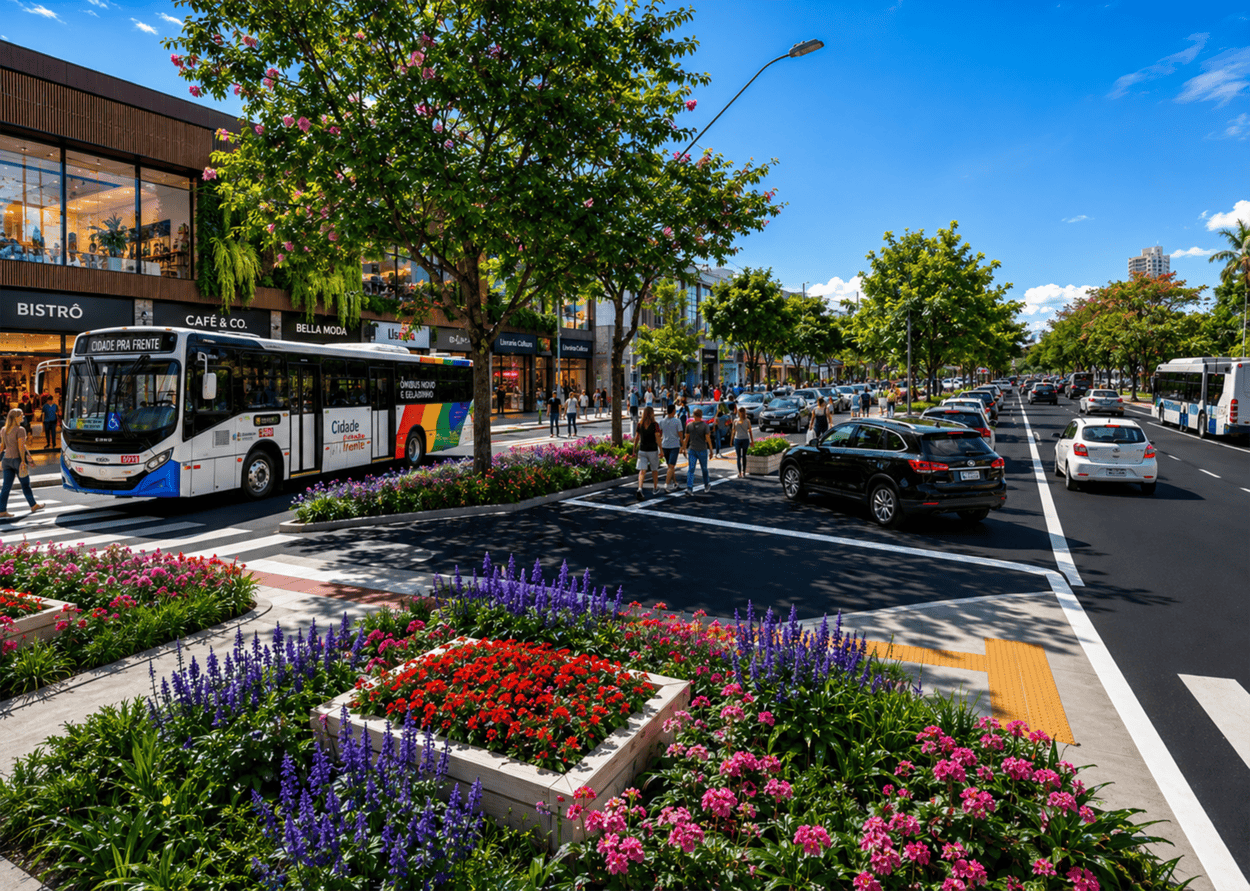 Avenida Robert Kennedy terá faixa de ônibus e ciclovia em São Bernardo