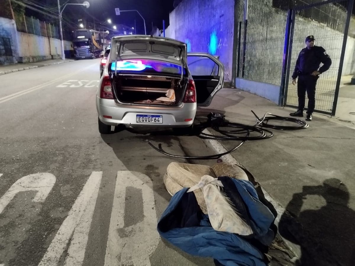 Em São Bernardo, GCM prende dupla por furto de cabos elétricos no Demarchi