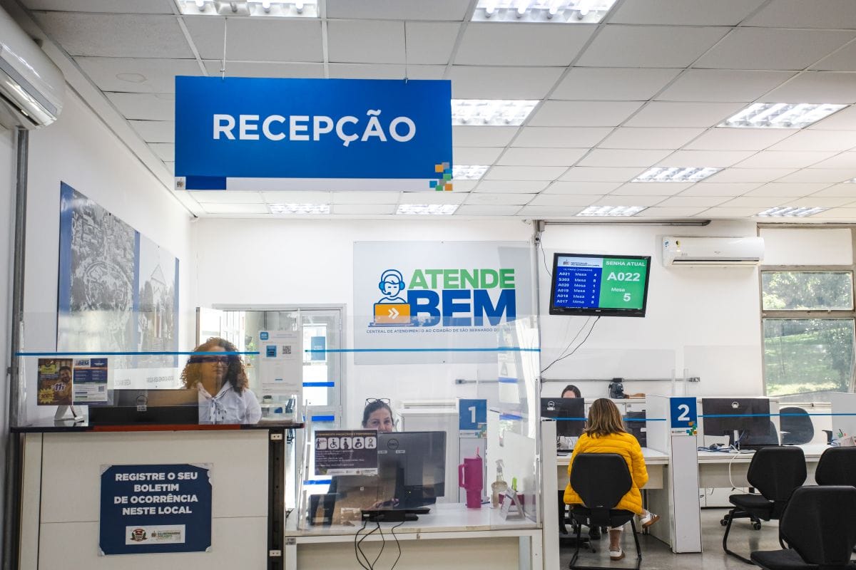 Em São Bernardo, Atende Bem terá nova grade de horário para reforçar atendimento presencial nos períodos de maior fluxo