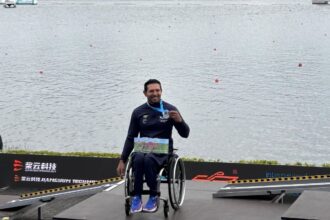 Luís Carlos Cardoso, atleta da Paracanoagem de São Bernardo, é prata na Copa do Mundo da Alemanha