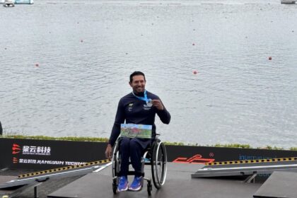Luís Carlos Cardoso, atleta da Paracanoagem de São Bernardo, é prata na Copa do Mundo da Alemanha