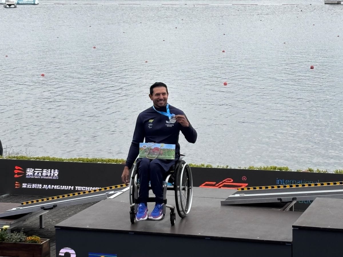 Luís Carlos Cardoso, atleta da Paracanoagem de São Bernardo, é prata na Copa do Mundo da Alemanha
