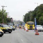 Santo André realiza blitz educativa com caminhões em ação do Maio Amarelo