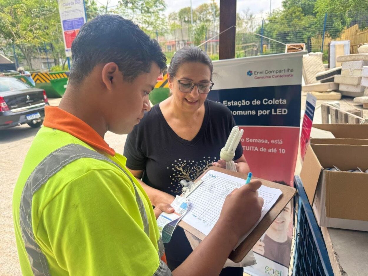 Santo André leva troca gratuita de lâmpadas para cinco novos ecopontos