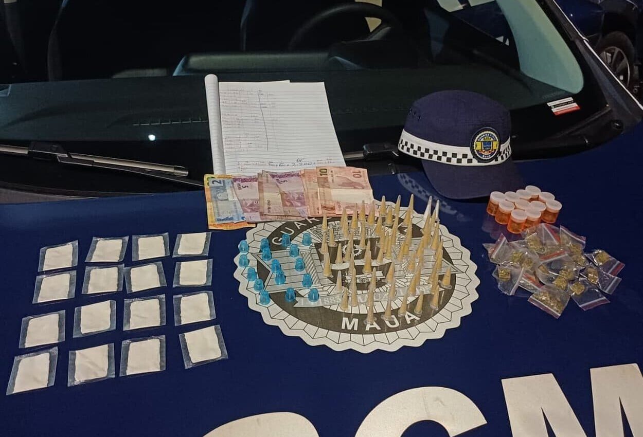 GCM de Mauá prende dois indivíduos por tráfico de drogas no Jardim Flórida