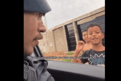 Vídeo de policial militar realizando sonho de crianças comove as redes sociais e viraliza