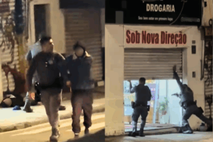 Tentativa de roubo a farmácia termina com criminoso baleado e adolescente apreendido em SP