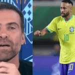 Jornalista Thiago Asmar, o Pilhado, celebra o furo de reportagem após o anúncio oficial do técnico sobre Neymar.
