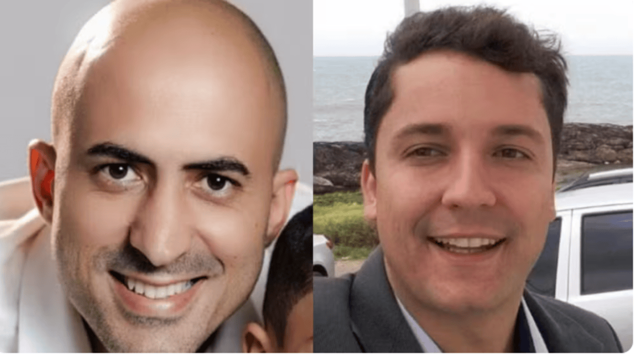 Wellington Oliveira, piloto, de 34 anos, e Fernando Moreira Souto, de 36, morreram no acidente com o avião que bateu em um prédio de BH — Foto: Reprodução/Redes sociais