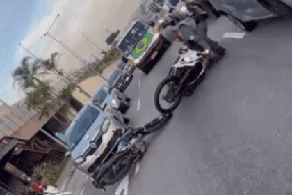Criminoso é preso após roubo de moto e perseguição na Avenida Rotary, em São Bernardo