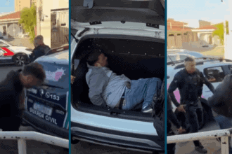 Três criminosos armados com fuzis são presos após atirarem contra guardas municipais no interior