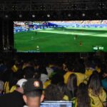 Torcida lota Arraial Solidário de Santo André na estreia da Seleção Brasileira na Copa