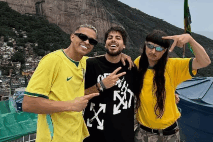 Iae Break, Lucas Frota e Oliver Tree no Rio de Janeiro • Reprodução/@iaebreak