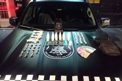Romu de São Bernardo prende mulher por tráfico durante ação da Operação Dorme Bem no Alves Dias