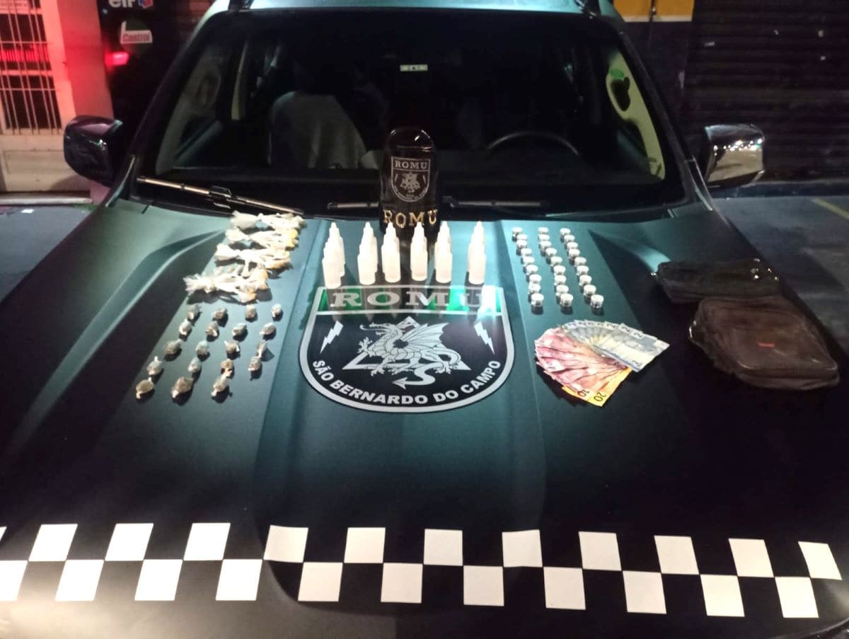 Romu de São Bernardo prende mulher por tráfico durante ação da Operação Dorme Bem no Alves Dias