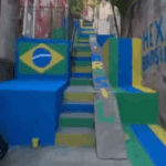 Moradores de São Bernardo do Campo decoram rua em clima de Copa do Mundo