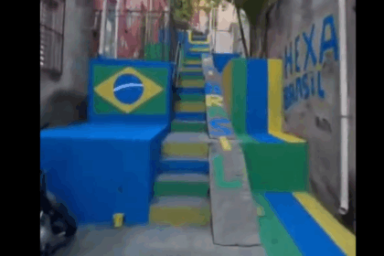 Moradores de São Bernardo do Campo decoram rua em clima de Copa do Mundo
