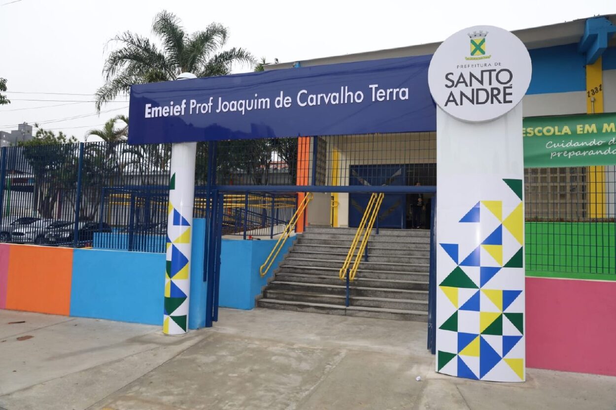Emeief Professor Joaquim de Carvalho Terra está com 99% das obras concluídas em Santo André