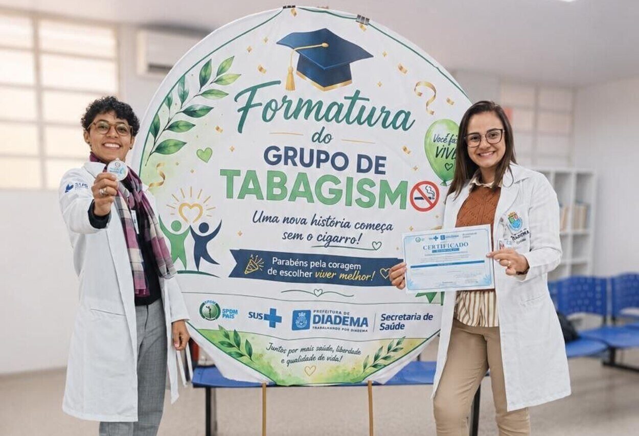 Número de pacientes acompanhados em ações para parar de fumar triplica em Diadema
