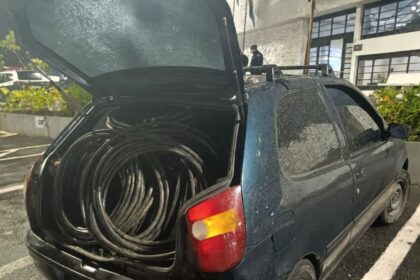 GCM de Ribeirão Pires prende dois homens por furto de fiação durante patrulhamento preventivo