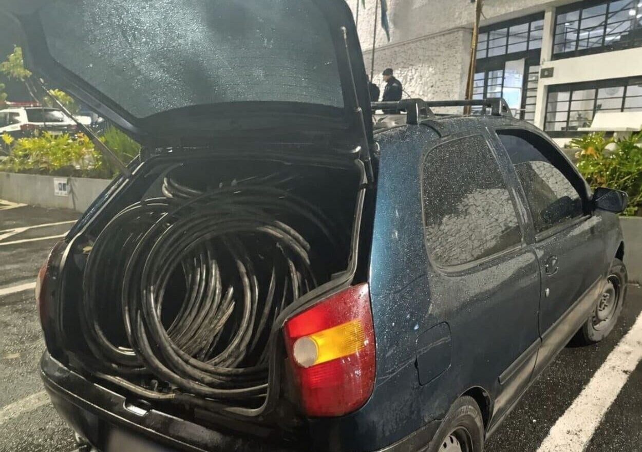 GCM de Ribeirão Pires prende dois homens por furto de fiação durante patrulhamento preventivo