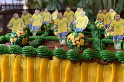 Rede de confeitaria gourmet do ABC Paulista lança bolo inspirado em Neymar, fatia viral, brigadeiro gourmet e brownie temático para a Copa do Mundo