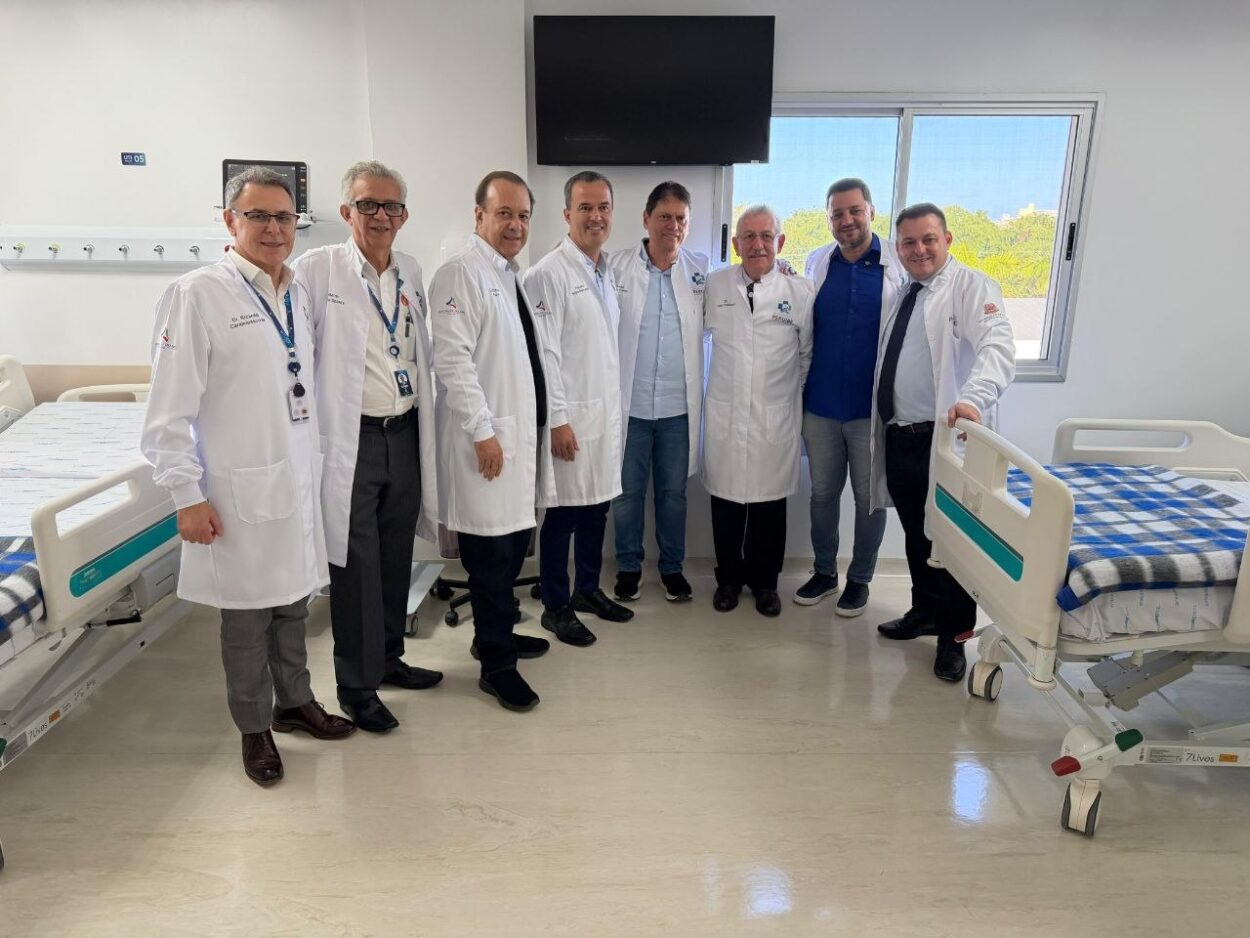 Hospital foi inaugurado em 18 de junho pelo governador Tarcísio de Freitas e pelo prefeito Felipe Bernardo